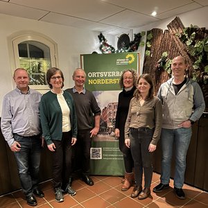 Der gewählte Vorstand im November 2023: v.l.n.r.: Achim, Susan, Arne, Margrit, Thea und Christian